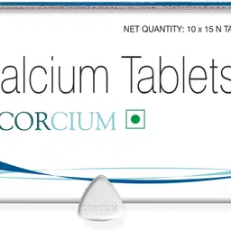 corcium Calcium Tablet(2 Strip,15 x 2 )-picture-13