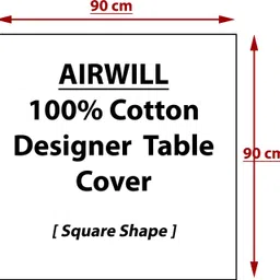 airwill Cotton 2 Seater Polka Table Cover image 3