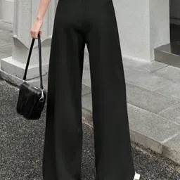 progeny Women Solid Black Track Pants image 2