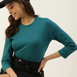 DressBerry Women Solid T-shirt-image-82