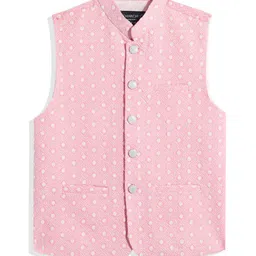 CAVIO Boys Embroidered Nehru Jacket-image-49