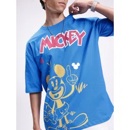 Kook N Keech Disney Mickey Mouse Printed Drop-Shoulder Sleeves Pure Cotton T-shirt image 2