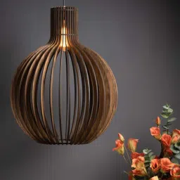 think artly Innova Bongo Black Wooden Hanging Light-picture-17