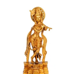 Krishna Muralidhar Brass Religious Idol by BudhShiv image 2