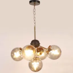 eliante by jainsons lights Black & Gold Iron Chandelier image 3