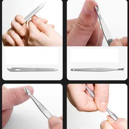 nigrifix Manicure Pedicure 16 Tools Set Nail Clippers, Leather Case image 5