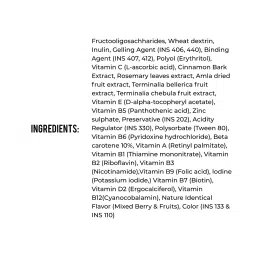 NutriBurst Super Kidz Trolls Gummies - 13 Essential Vitamins & Minerals for Growth & Immune Support - Sugar-Free, Gluten-Free, Chewable, Vegan - For Kids Aged 4+ image 4