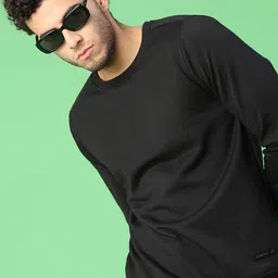 v-mart Men Full Sleeve Solid Sweatshirt image 1