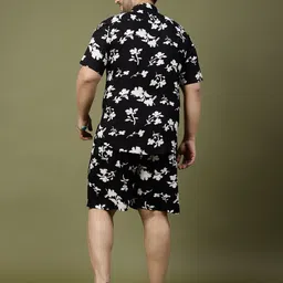 rigo Men Night Suit Set Black Printed image 2