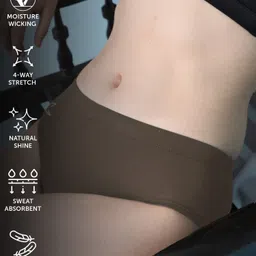 freecultr Pack of 2 Women Hipster Brown, Beige Panty image 3