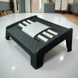 Foot Rest Under Table with Massage Texture & Roller Archery Fletch-image-0