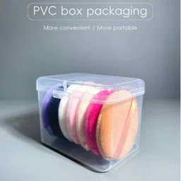 lovhide 7 Pcs Makeup Sponge for Foundation with Case Round Powder Puff Blending Sponge image 2