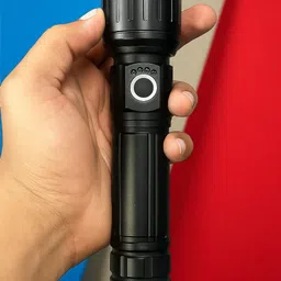 nilesawar A242 Ultra Bright LED Torch Light | Rechargeable & Long Range Flashlight Torch image 1