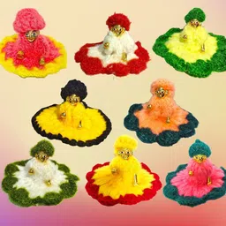 a & s ventures Size 0-1 Laddu Gopal Vastra Pack of 8 Dress image 2