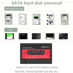 Tobo Type-C USB 3.1 Gen 2 HDD Enclosure 2.5 inch External Hard Drive Disk Tool 2.5 inch TYPE C TO USB image 4