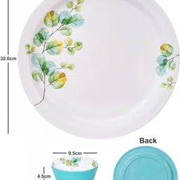 servewell Pack of 18 Melamin Buffet Set Twin Rnd - Live Dinner Set image 3