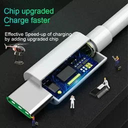 Nishara USB Type C Cable 6.5 A 0.99 m OEM 65W/80W WARP/SUPERVOOC//DART/VOOC ULTRA FAST CHARGER CABLE image 3