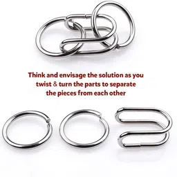 my baby love a perfect care 16-in-1 Stainless Steel Metal IQ Puzzle Set-Logic Games for Kids, Teens & Adults image 4