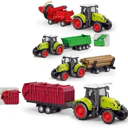 pezyox Toy Vehicles Set Assembly Toy Farm Truck Construction Set,Play Set with Screwdriver Toy for 3 Year Old Boys,Kids,Girls,4 Pcs Set Tractor Trolley.-picture-47