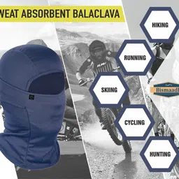 bismaadh Blue Bike Face Mask for Men & Women image 2