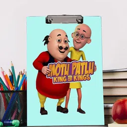 pr design solution Motu Patlu Reprint Clip Board Exam Pad for Shop, Medical,Grocery Size 14x10 image 2