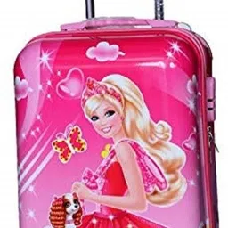 harsehaj products Medium Cabin Suitcase (60 cm) 4 Wheels - 511 Barbie 21inch Luggage/Travel Suitcase for Kids, Trolley Bag - Multicolor image 2