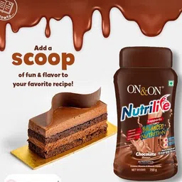 on and on On&On Nutrilife Chocolate Flavour Powder | Nutritional Supplement | 750 Gms Nutrition Drink image 4