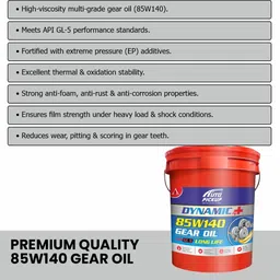 auto pickup Dynamic+ 20L High Performance 85W140 API Gl-5 Long Life Heavy-Duty Gear Oil image 2