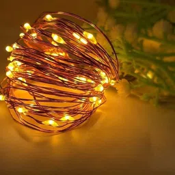xenith 30 LEDs 3 m Yellow Steady String Rice Lights image 1