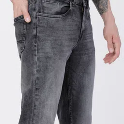 highlander Men Slim Mid Rise Grey Jeans image 4