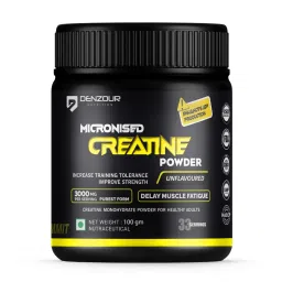 Denzour Nutrition Micronised Creatine Powder for Strength & Energy - Unflavoured, 100 gram (33 Servings)-picture-32