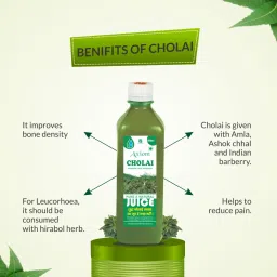 Axiom Cholai Juice|Helpful in Bleeding & Pain| Manage lower blood Pressure level|Enriched With Cholai - 500ML (Pack of 2) image 3