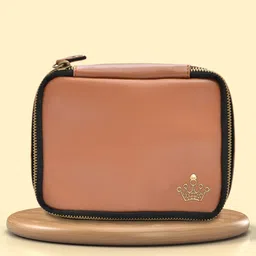Women Beige Cosmetic Bag-image-4