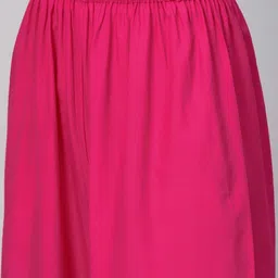 go gazab Women Regular Fit Pink Viscose Rayon Trousers image 4