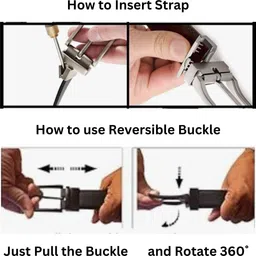 niddleman fashion india Men Silver Metal Belt image 3