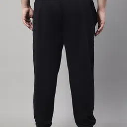 rute Men Solid Black Track Pants image 2