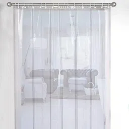 zitin 244 cm (8 ft) Door PVC Transparent Curtain Single Curtain image 2