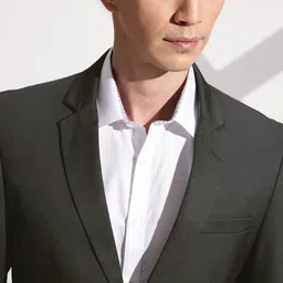 invictus Men Solid Single Breasted Formal Blazer image 2