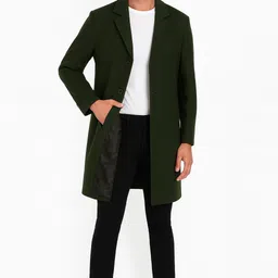 clubble Wool Solid Coat For Men image 5