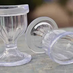 witsoul Pack of 2 Plastic Eye Wash Cups for Effective Eye Cleansing - Eye Shaped Rim,(TRANSPARENT) image 3