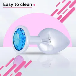 gabbu Sliver But Plug with Crystal Jewel Premium Quality Plug image 3