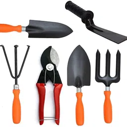 jetfire Gardening Tools Set (Weeder, Cultivator, Big Trowel, Small Trowel, Garden Fork, Khurpa 2 Inch & Double Cut) Garden Tool Kit-picture-17