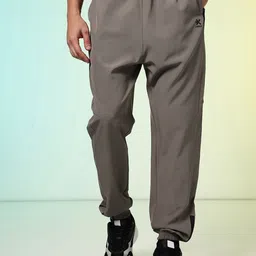 hrx by hrithik roshan Men Solid Brown Track Pants image 2