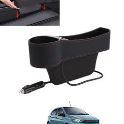 msnp Universal fit Black Seat Side Oragnizer With USB/High Storage For Car-267 Car Side Seat Catcher-picture-10