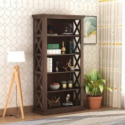 Sheesham Wood Book Stand For Living Room/Home Solid Wood Open Book Shelf-image-76