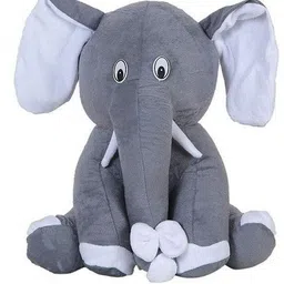 mhk GREY ELEPHANT & BLUE CAP Soft Stuffed Toy - 18 cm image 2