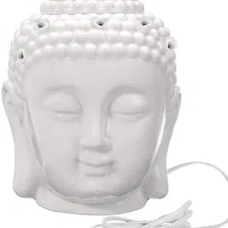 PEEPRESION Ceramic Electric Aroma Diffuser Night Lamp Light with 2 Levender Aroma Oil Fragrance Your Home, Office, Spa, Hotel, Club Diffuser image 3