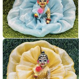 kanha 3 NO. SIZE LADDU GOPAL PREIMIMU DRESS POSHAK PACK OF 2 PC Dress-picture-42