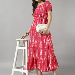 femvy Printed Crepe Stitched Anarkali Gown-picture-31