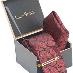 LOUIS STITCH Silk Tie Pin Set image 5